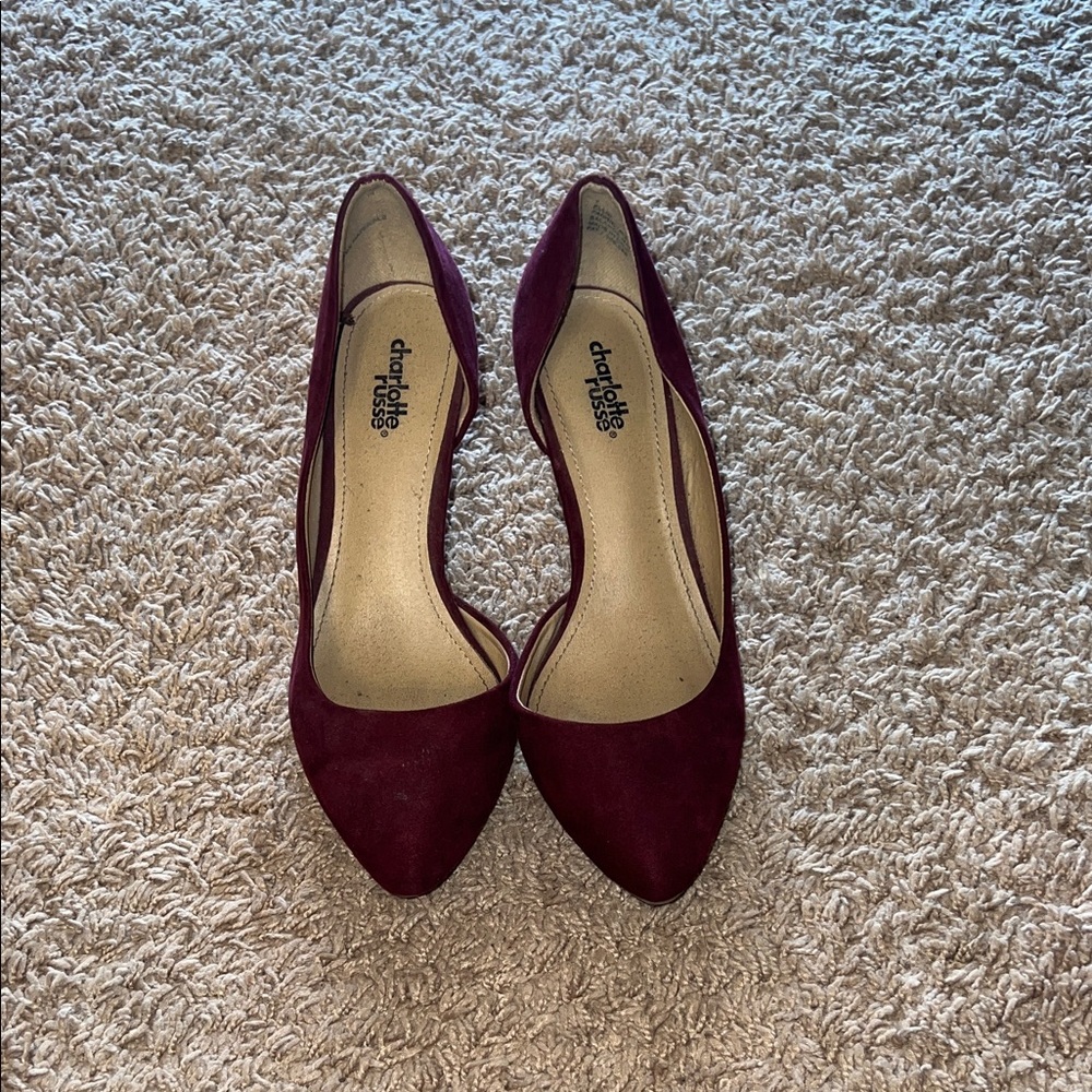 Charlotte Russe Dark Red Heels
